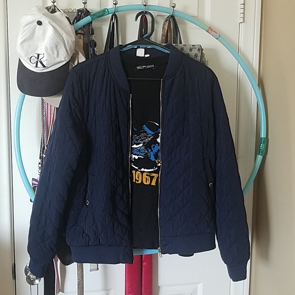 Navy Bomber Jacket - Picture 4 of 4